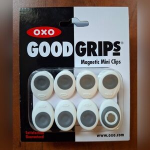 OXO Good Grips Magnetic Mini Clips - White and Gray -2 Available Priced For One